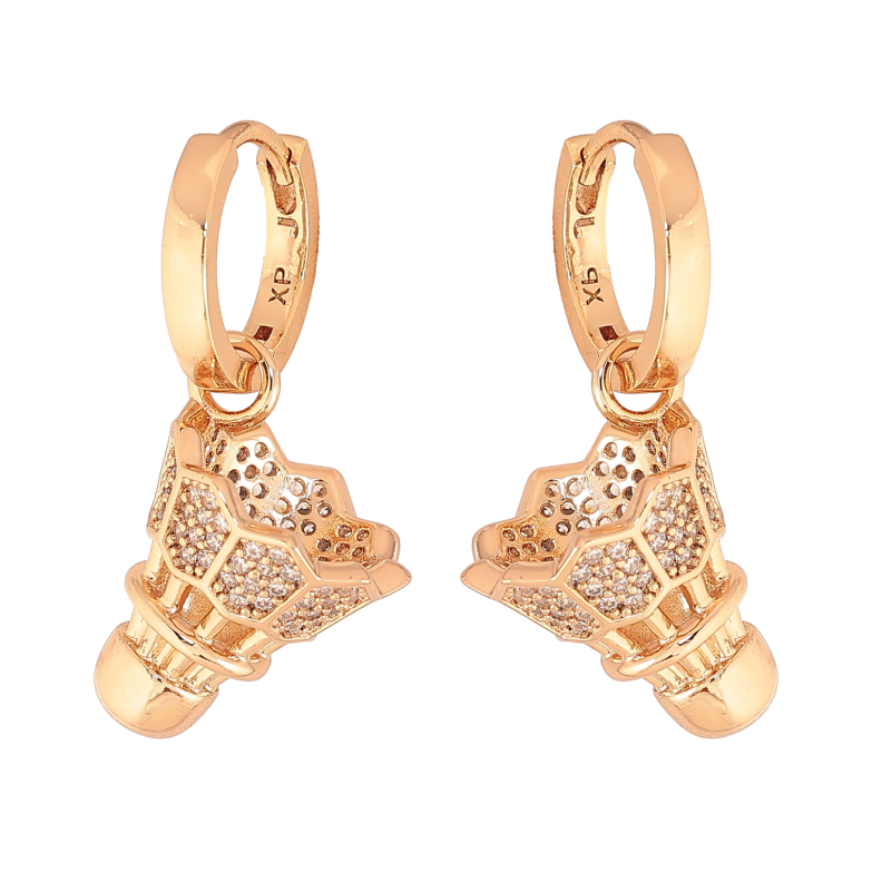 Серьги Xuping цвет Позолота 18К подвески на колечках "Воланчики" 2 в 1 фото №1 Серьги Xuping цвет Позолота 18К подвески на колечках "Воланчики" 2 в 1 фото №1