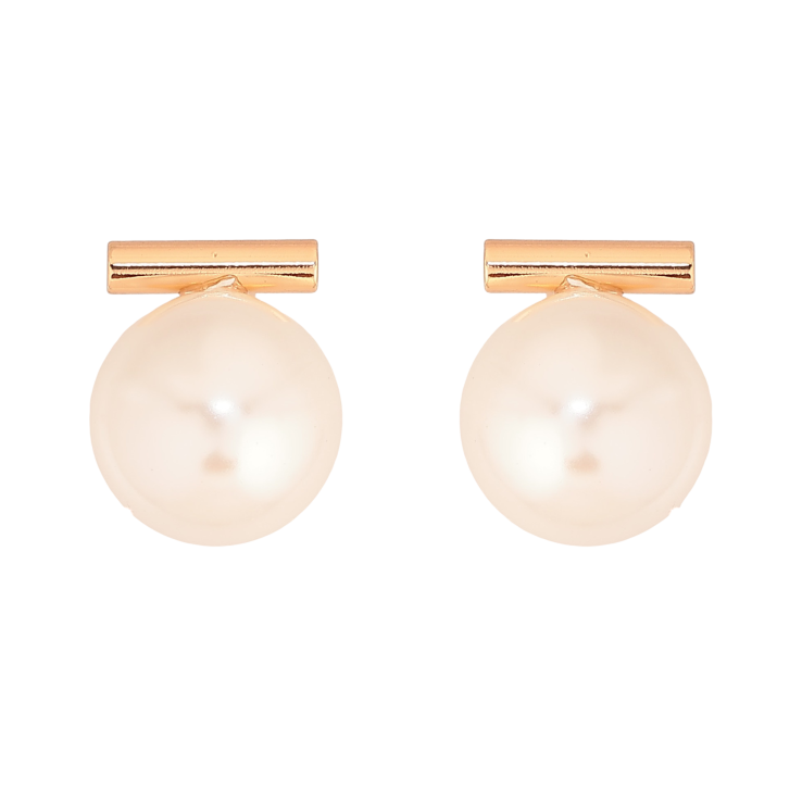 Серьги Xuping цвет Позолота 18К пусеты "Жемчужины" фото №5