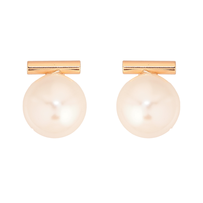 Серьги Xuping цвет Позолота 18К пусеты "Жемчужины" фото №1