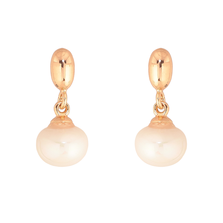 Сережки Xuping колір Позолота 18К пусети "Перлинні підвіски" фото №3 Сережки Xuping колір Позолота 18К пусети "Перлинні підвіски" фото №3