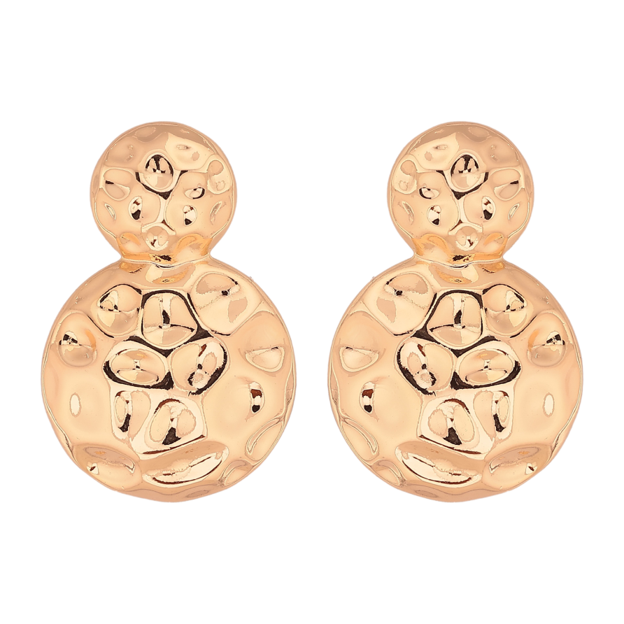 Серьги Xuping цвет Позолота 18К пусеты "Декоративный узор" фото №1