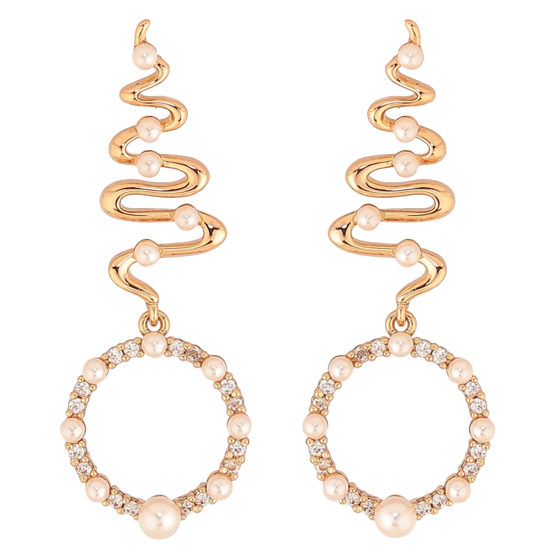 Серьги Xuping цвет Позолота 18К пусеты "Декоративные подвески" фото №1