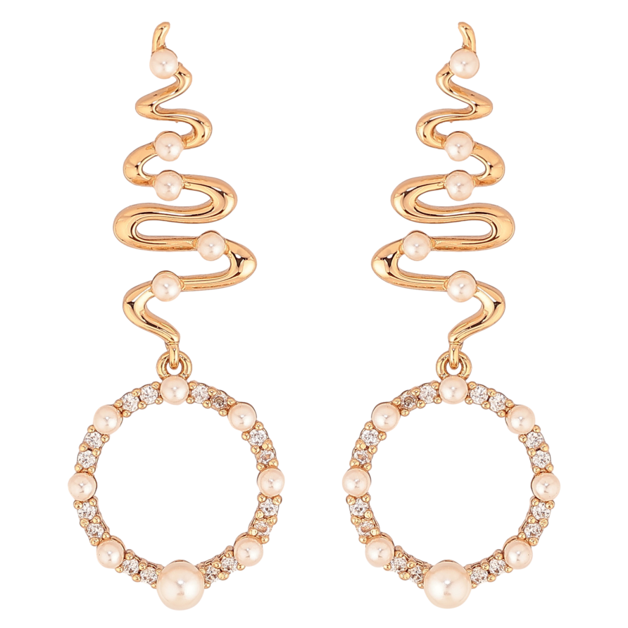 Серьги Xuping цвет Позолота 18К пусеты "Декоративные подвески" фото №1