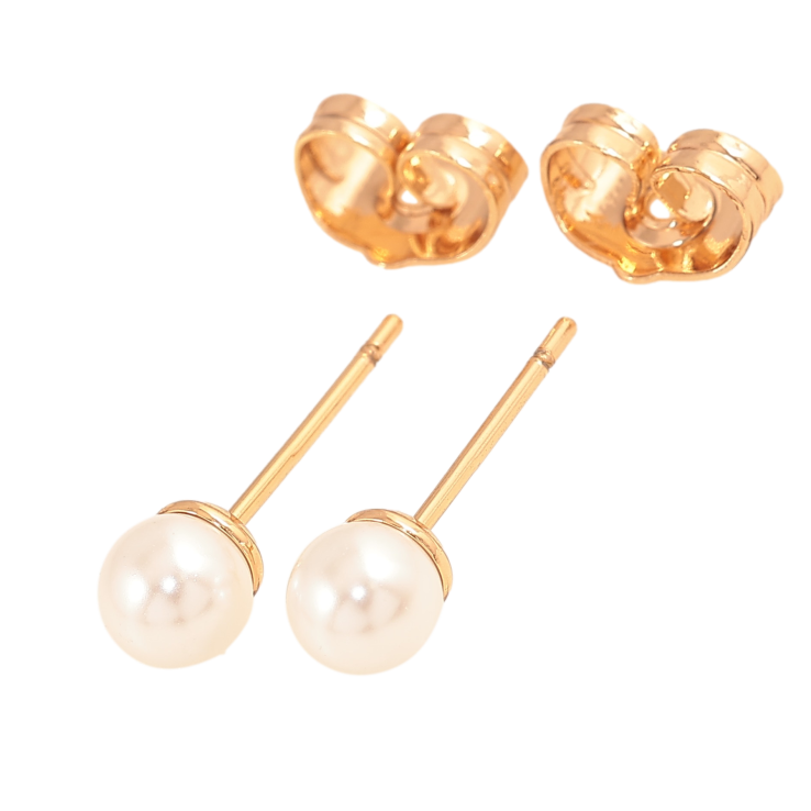 Серьги Xuping цвет Позолота 18К пусеты "Жемчужины" ø 5мм фото №11 Серьги Xuping цвет Позолота 18К пусеты "Жемчужины" ø 5мм фото №11