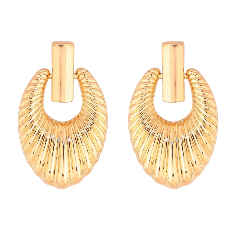 Серьги Xuping цвет Позолота 18К пусеты "Декоративный узор" фото №3 Серьги Xuping цвет Позолота 18К пусеты "Декоративный узор" фото №3