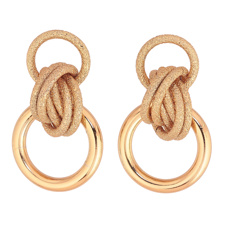 Серьги Xuping цвет Позолота 18К пусеты "Декоративные" фото №7