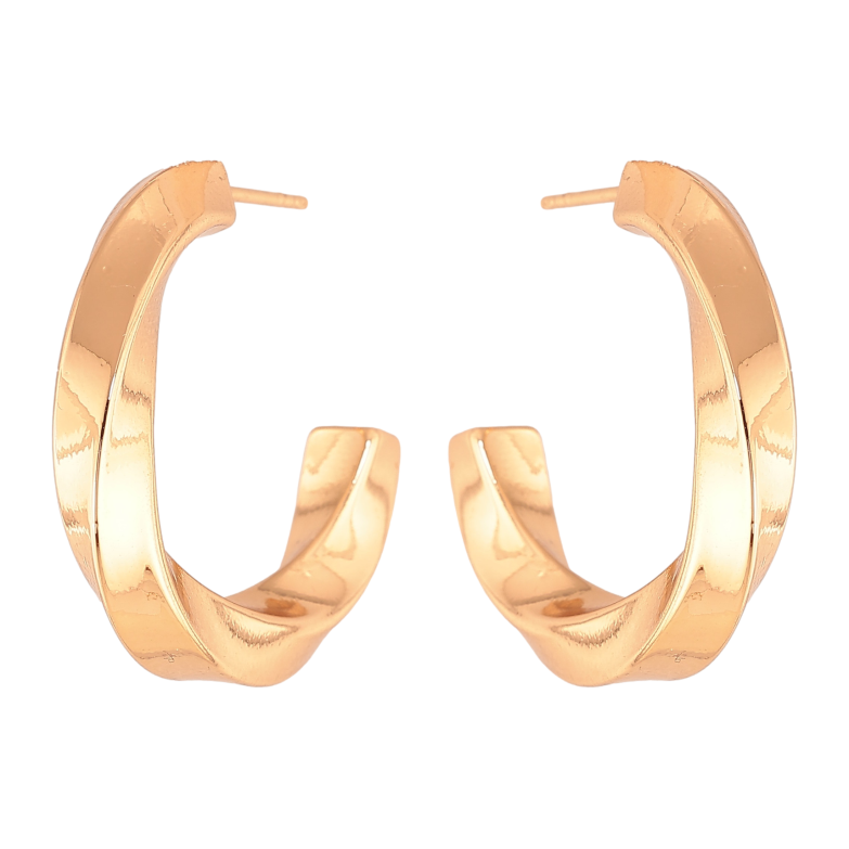 Сережки Xuping колір Позолота 18К пусети "Декоративні дуги" фото №1