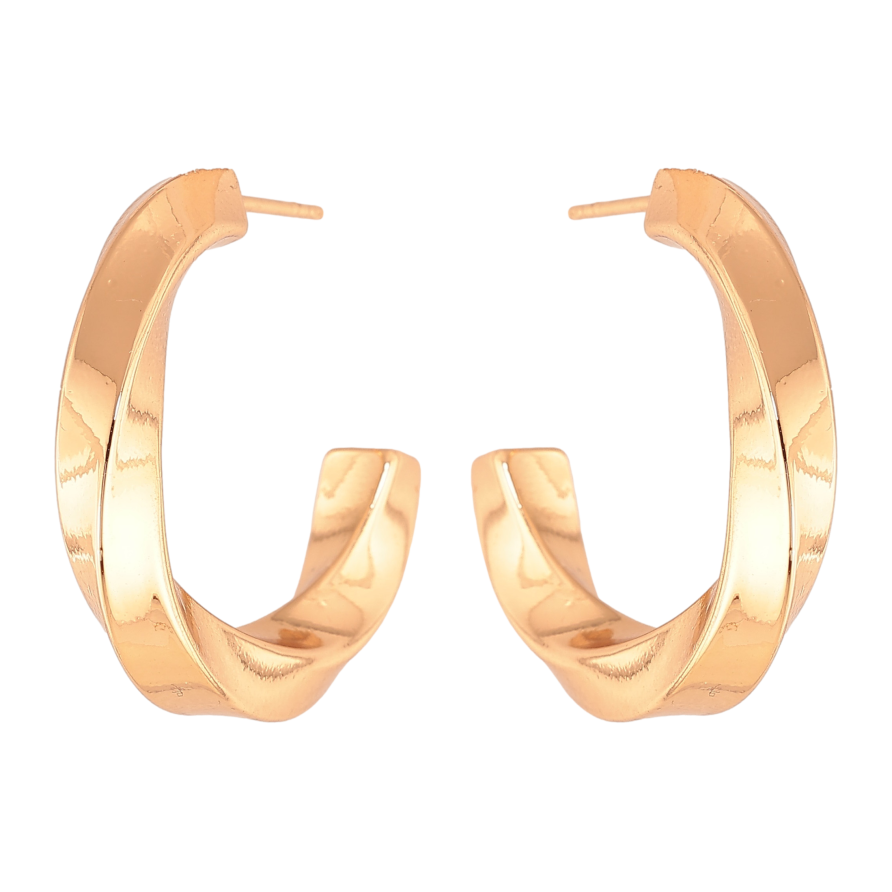 Сережки Xuping колір Позолота 18К пусети "Декоративні дуги" фото №1