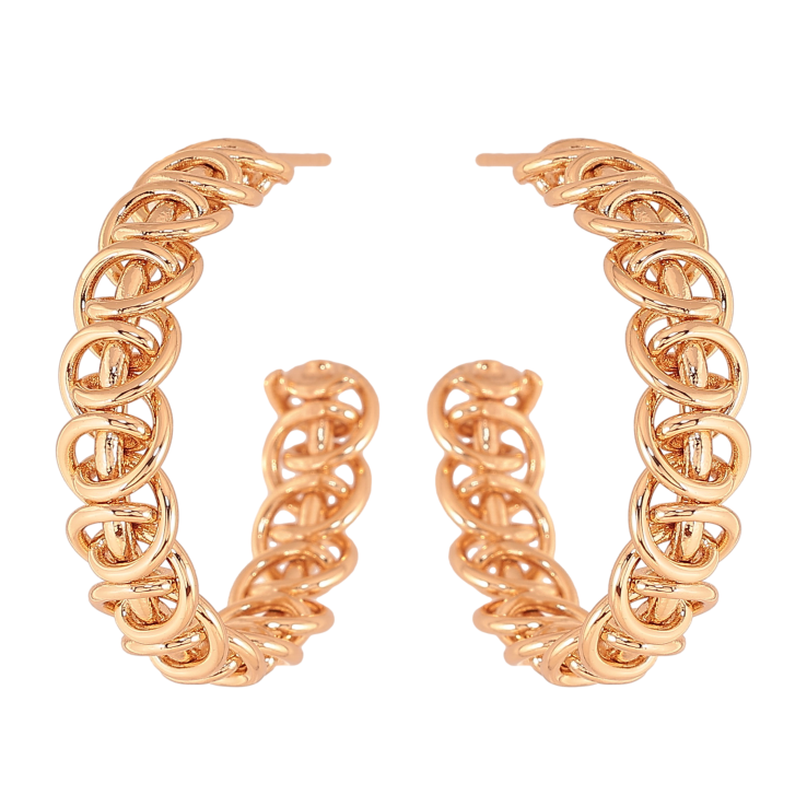 Серьги Xuping цвет Позолота 18К пусеты "Декоративный узор" фото №15