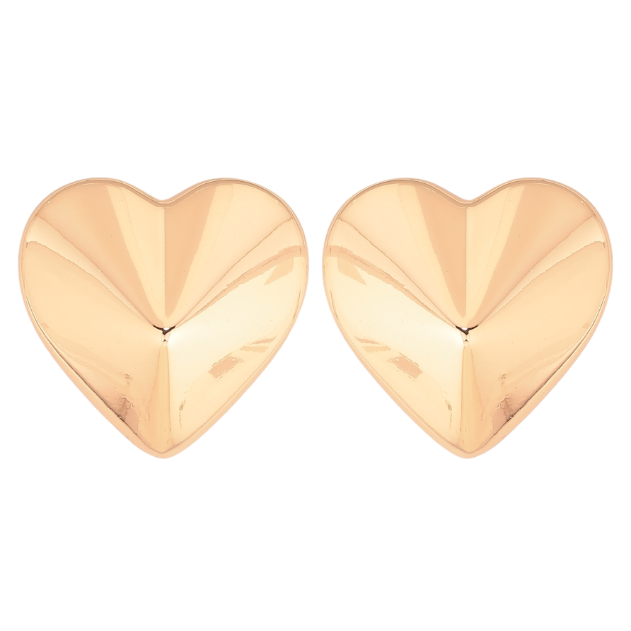 Серьги Xuping цвет Позолота 18К пусеты "Сердечки" фото №1 Серьги Xuping цвет Позолота 18К пусеты "Сердечки" фото №1
