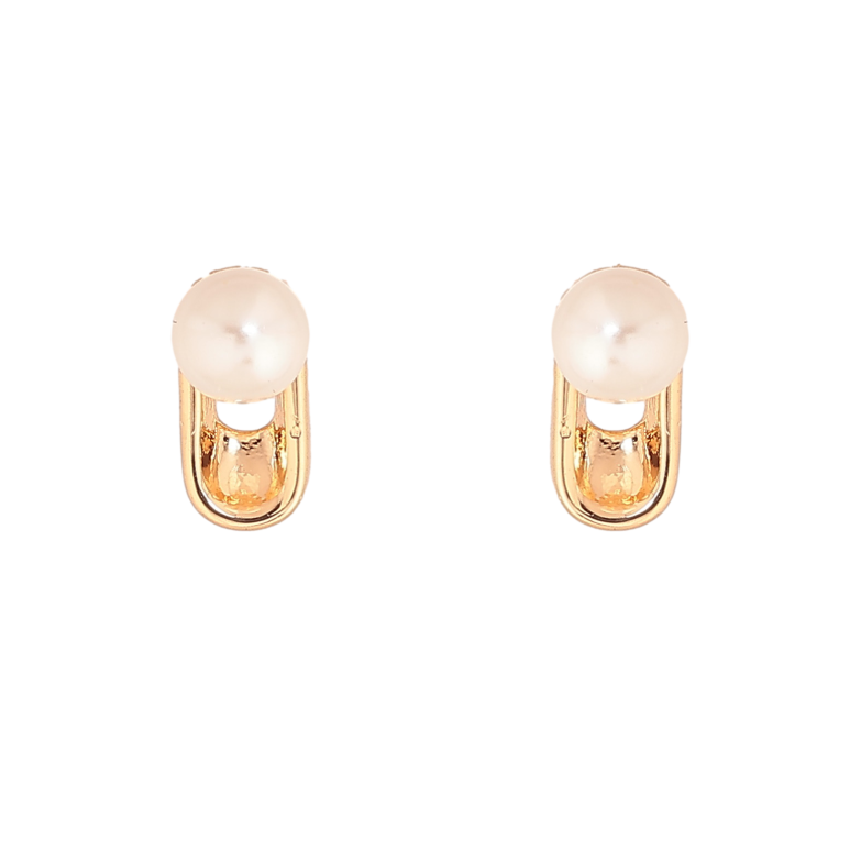 Серьги Xuping цвет Позолота 18К пусеты "Узор с жемчужинами" фото №1 Серьги Xuping цвет Позолота 18К пусеты "Узор с жемчужинами" фото №1