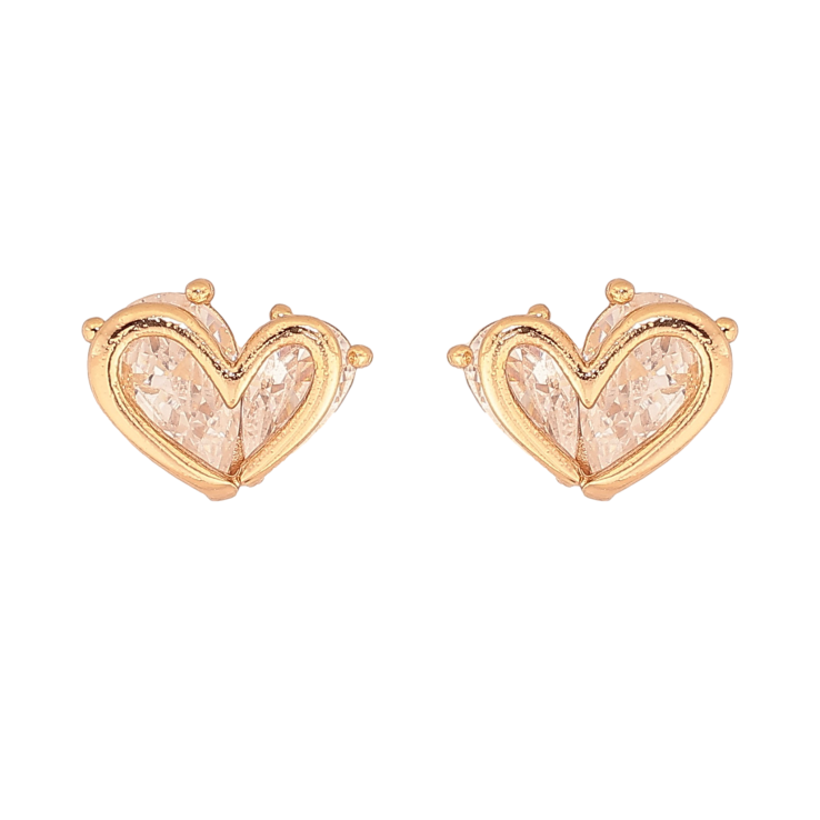 Серьги Xuping цвет Позолота 18К пусеты "Кристальные сердечки" фото №15 Серьги Xuping цвет Позолота 18К пусеты "Кристальные сердечки" фото №15