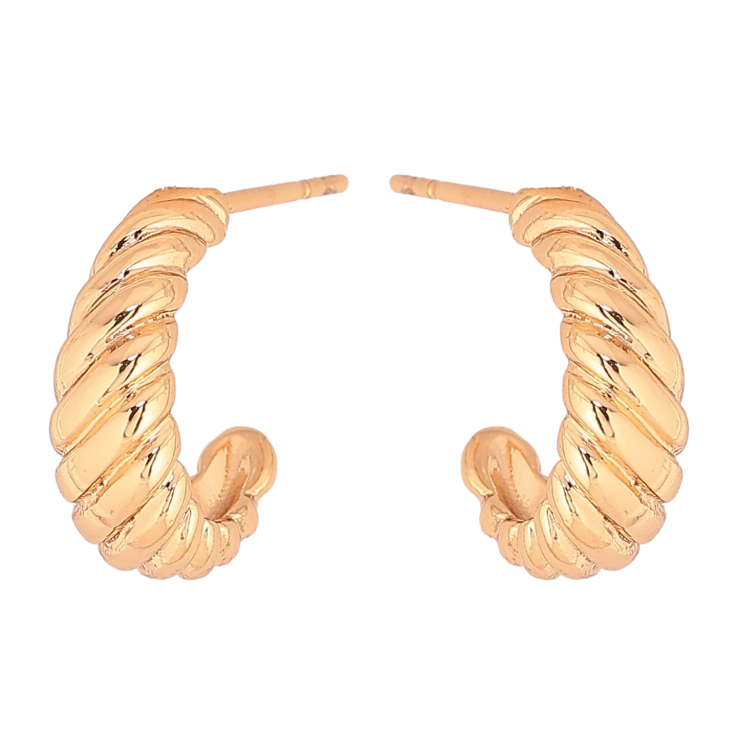 Серьги Xuping цвет Позолота 18К пусеты "Дуги с узором" фото №1 Серьги Xuping цвет Позолота 18К пусеты "Дуги с узором" фото №1