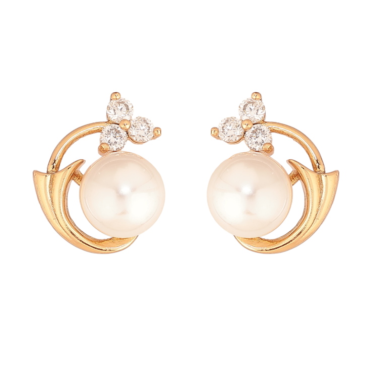 Серьги Xuping цвет Позолота 18К пусеты "Узор с жемчужинами и кристаллами" фото №13 Серьги Xuping цвет Позолота 18К пусеты "Узор с жемчужинами и кристаллами" фото №13