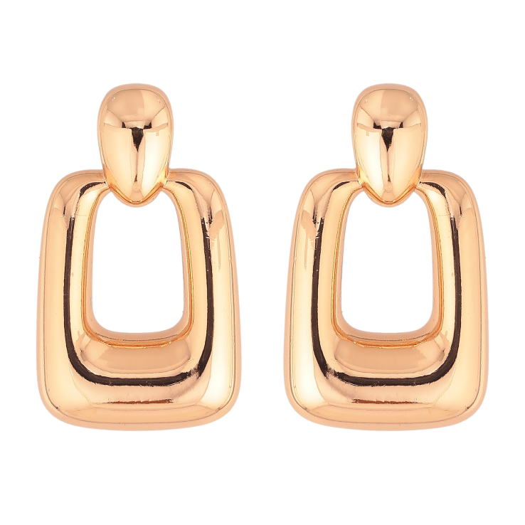 Серьги Xuping цвет Позолота 18К пусеты "Объемные" фото №11