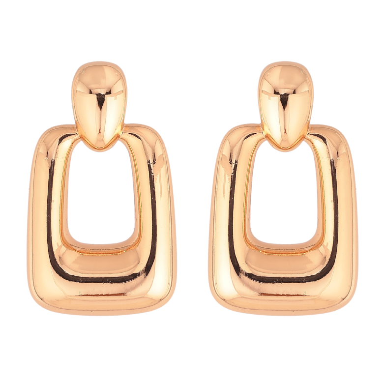 Серьги Xuping цвет Позолота 18К пусеты "Объемные" фото №1