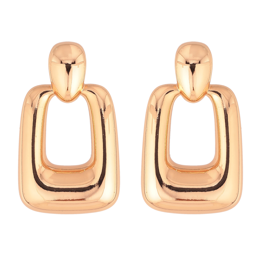 Серьги Xuping цвет Позолота 18К пусеты "Объемные" фото №1