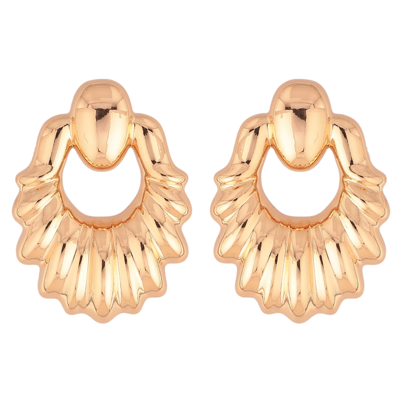 Сережки Xuping колір Позолота 18К пусети "Об'ємні" фото №7