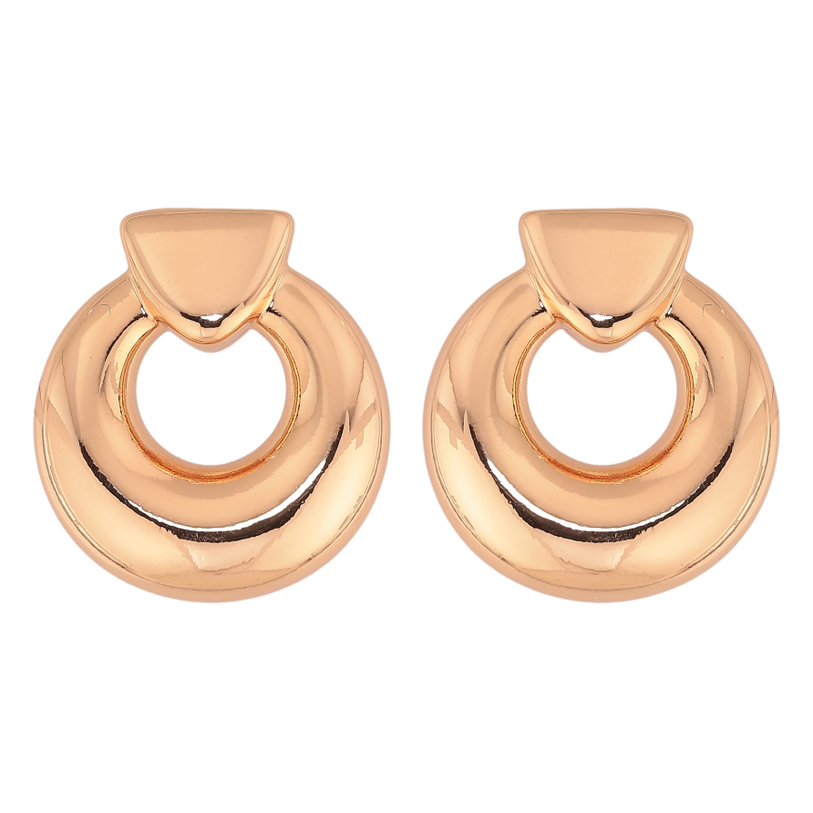 Серьги Xuping цвет Позолота 18К пусеты "Объемные колечки" фото №1 Серьги Xuping цвет Позолота 18К пусеты "Объемные колечки" фото №1
