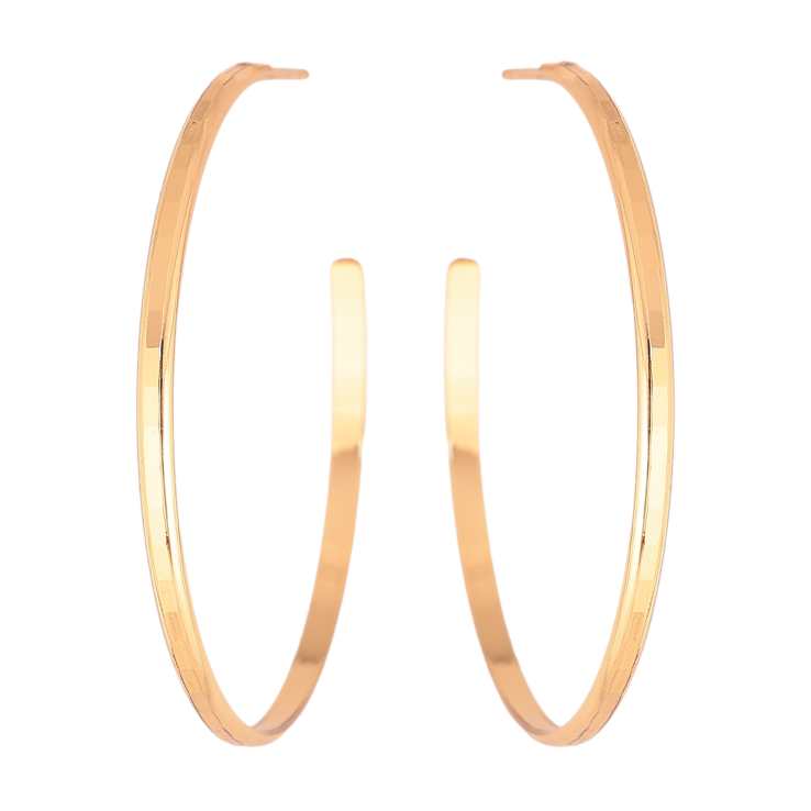 Серьги Xuping цвет Позолота 18К пусеты "Полукольца" фото №7