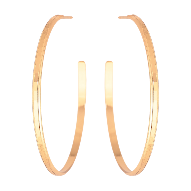 Серьги Xuping цвет Позолота 18К пусеты "Полукольца" фото №1