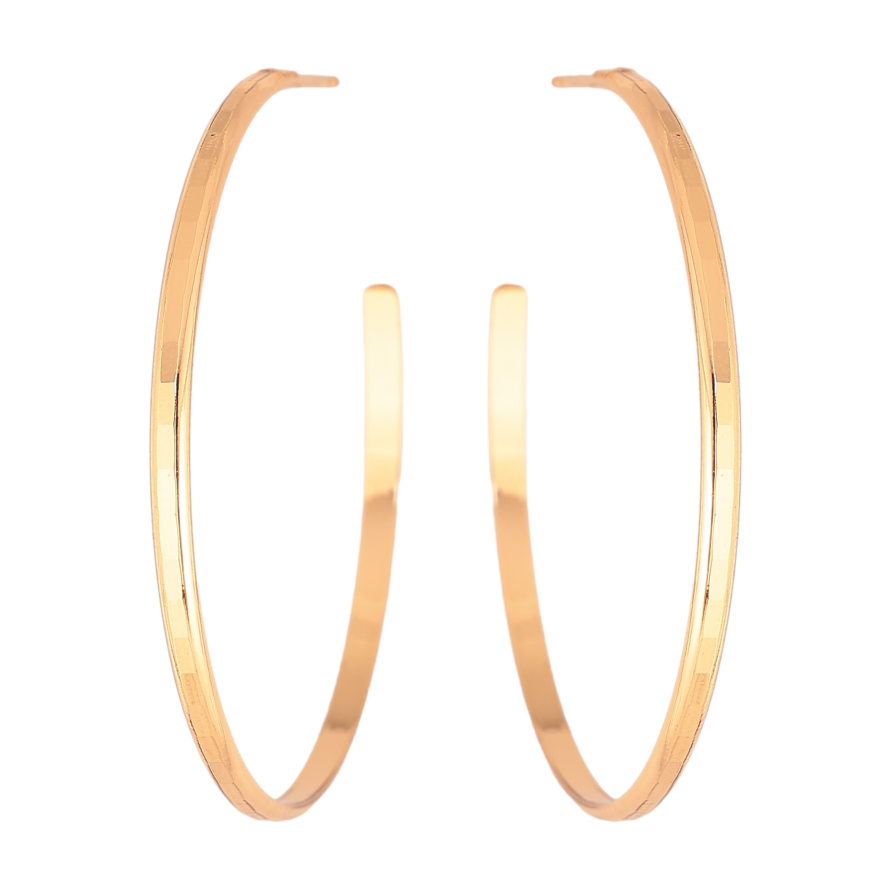 Серьги Xuping цвет Позолота 18К пусеты "Полукольца" фото №1