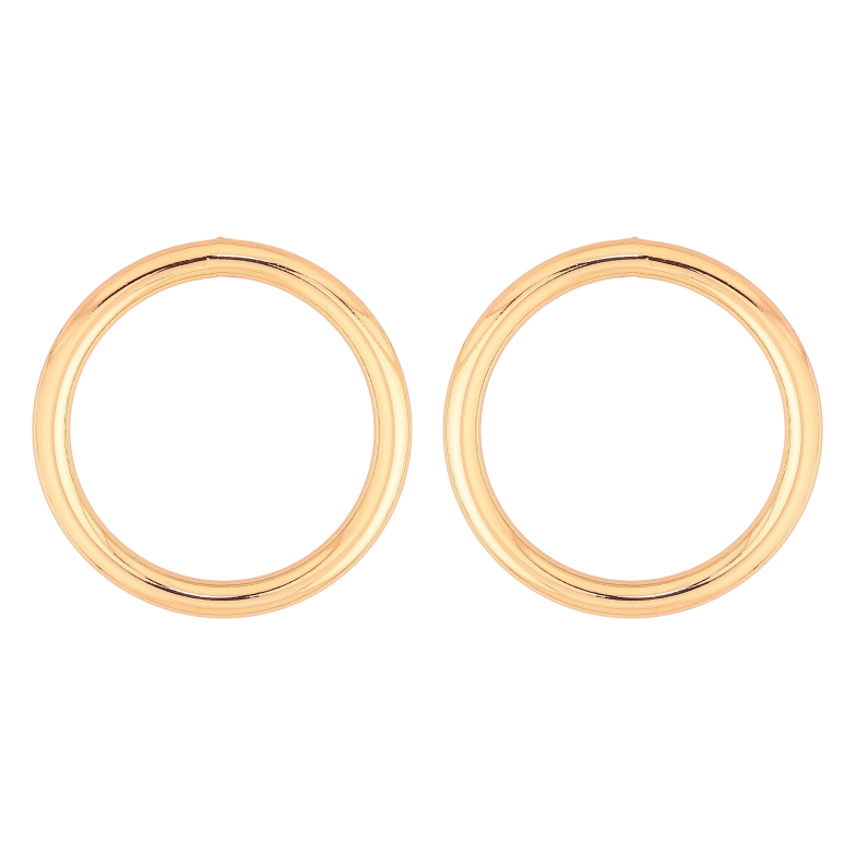 Серьги Xuping цвет Позолота 18К пусеты "Кольца" фото №14