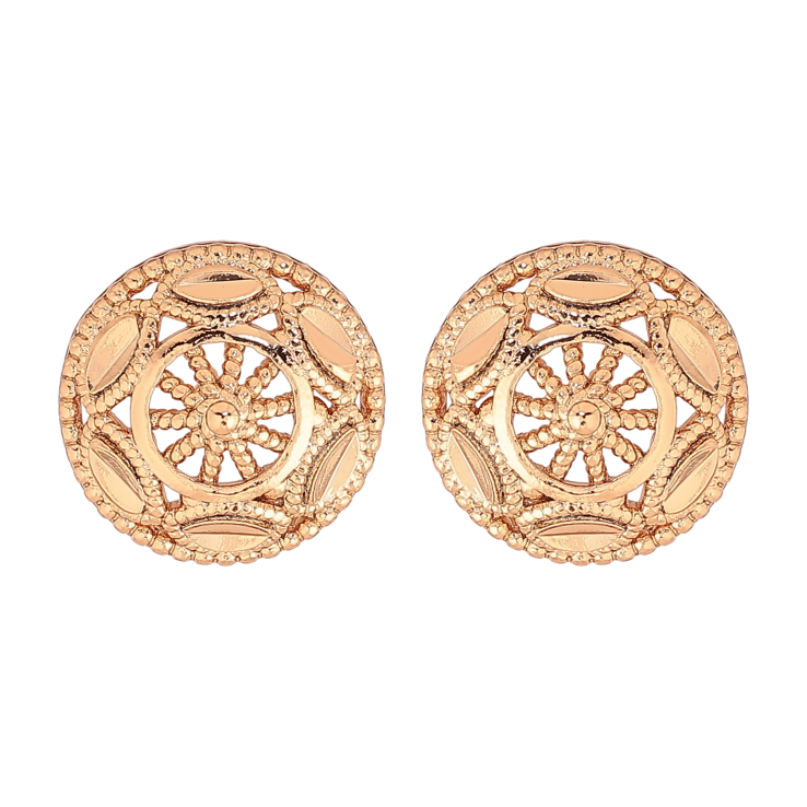 Серьги Xuping цвет Позолота 18К пусеты "Декоративный узор" фото №18