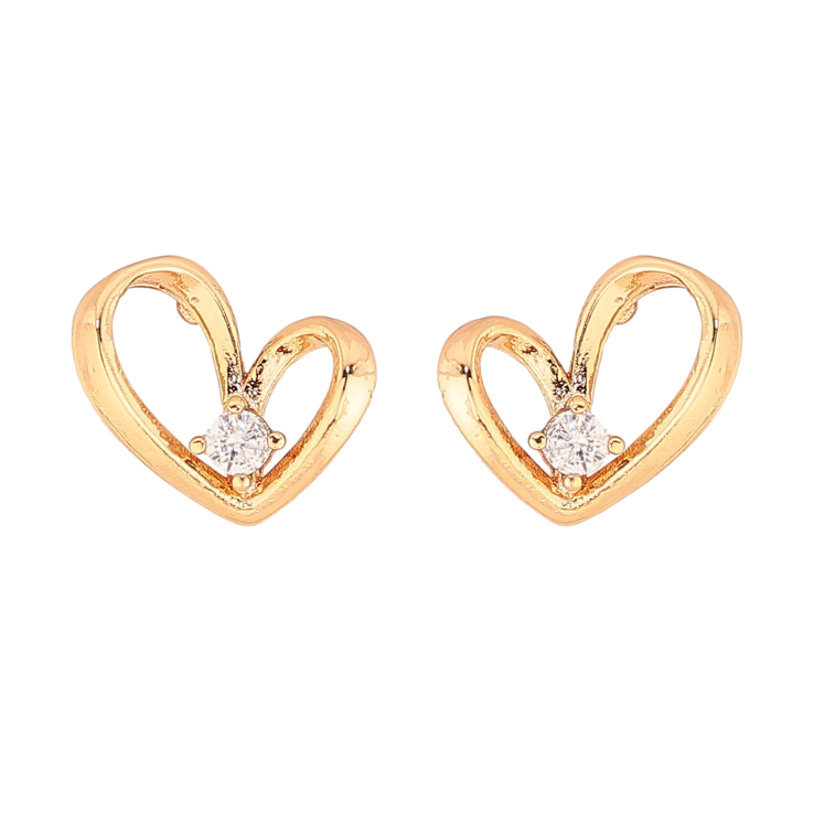 Серьги Xuping цвет Позолота 18К пусеты "Сердечки с кристаллами" фото №17 Серьги Xuping цвет Позолота 18К пусеты "Сердечки с кристаллами" фото №17