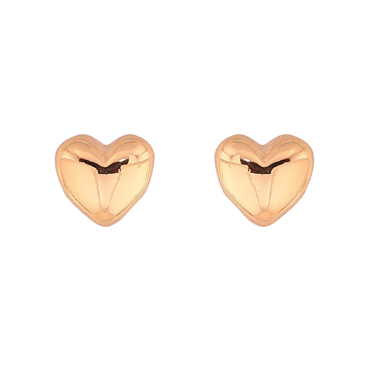 Серьги Xuping цвет Позолота 18К пусеты "Сердечки" фото №13