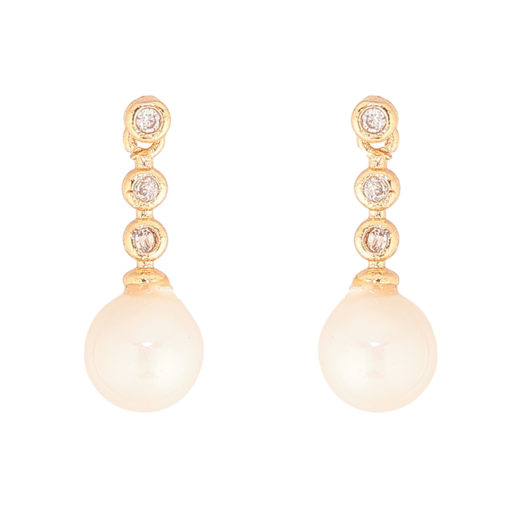 Серьги Xuping цвет Позолота 18К пусеты "Жемчужные подвески" фото №25 Серьги Xuping цвет Позолота 18К пусеты "Жемчужные подвески" фото №25