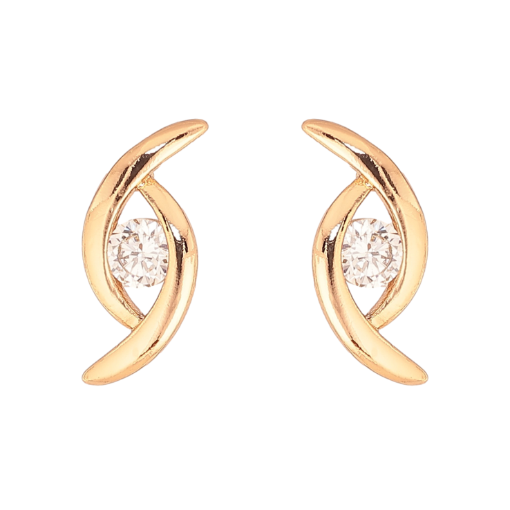 Серьги Xuping цвет Позолота 18К пусеты "Узор с кристаллами" фото №16 Серьги Xuping цвет Позолота 18К пусеты "Узор с кристаллами" фото №16