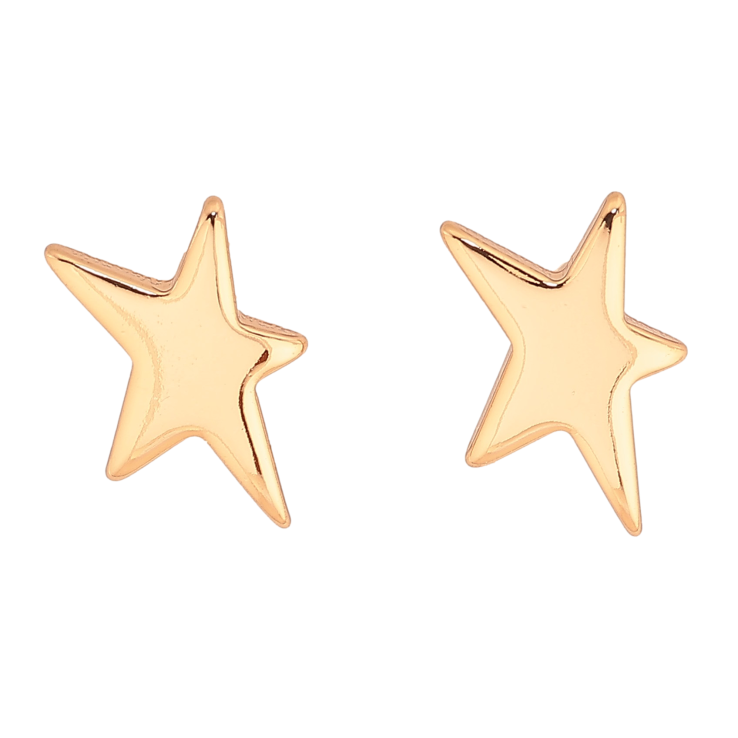Серьги Xuping цвет Позолота 18К пусеты "Звезды" фото №3