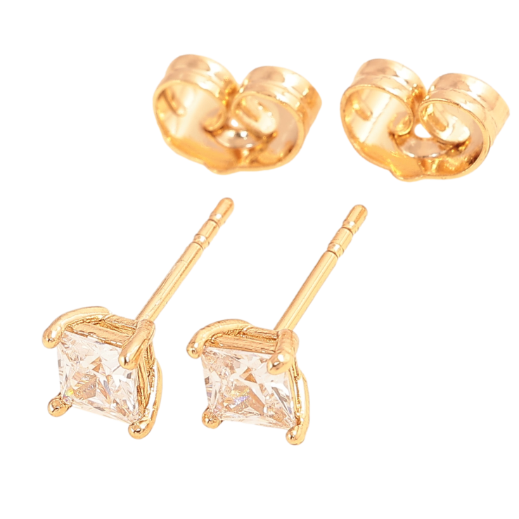 Серьги Xuping цвет Позолота 18К пусеты "Кристаллы в 4-х крапановой оправе" 4х4мм фото №24 Серьги Xuping цвет Позолота 18К пусеты "Кристаллы в 4-х крапановой оправе" 4х4мм фото №24