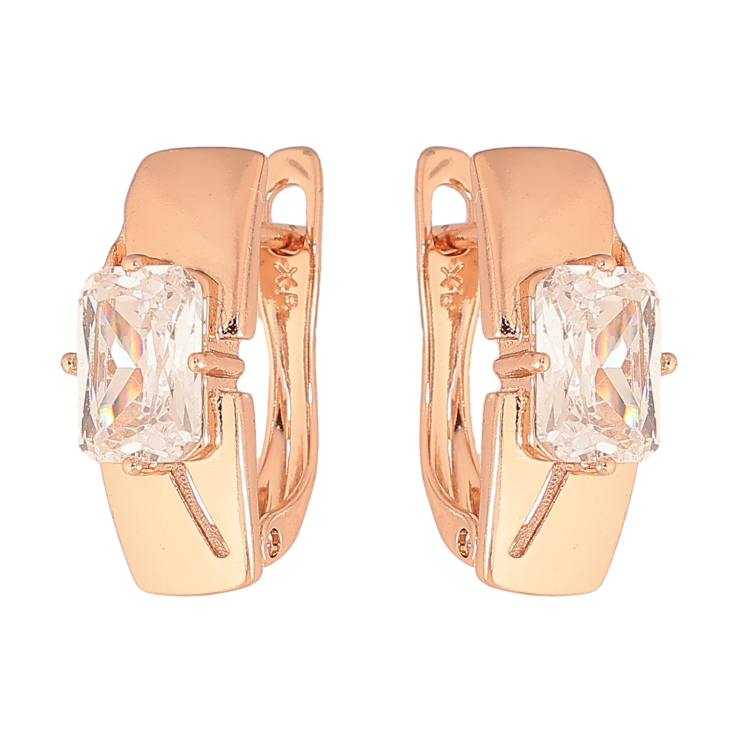 Сережки Xuping колір Позолота РО англійський замок "Кристальна вставка" фото №17 Сережки Xuping колір Позолота РО англійський замок "Кристальна вставка" фото №17