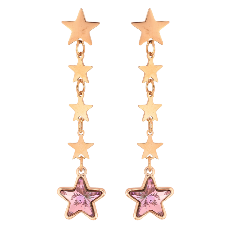 Сережки Xuping колір РВ з кристалами Swarovski пусети "Зоряні підвіски з кристалами Paradise Shine" фото №6 Сережки Xuping колір РВ з кристалами Swarovski пусети "Зоряні підвіски з кристалами Paradise Shine" фото №6