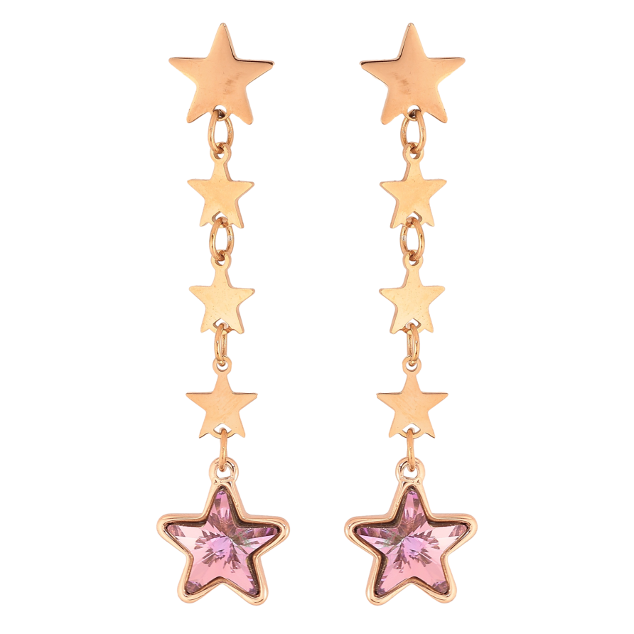 Сережки Xuping колір РВ з кристалами Swarovski пусети "Зоряні підвіски з кристалами Paradise Shine" фото №1 Сережки Xuping колір РВ з кристалами Swarovski пусети "Зоряні підвіски з кристалами Paradise Shine" фото №1