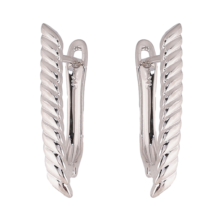 Серьги Xuping цвет Родий английский замок "Декоративный узор" фото №24 Серьги Xuping цвет Родий английский замок "Декоративный узор" фото №24