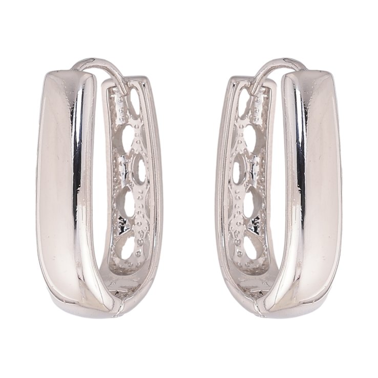 Сережки Xuping колір Родій колечка "Декоративні" фото №6