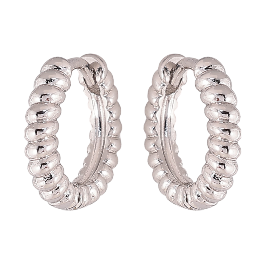 Серьги Xuping цвет Родий колечки "Декоративный узор" фото №1 Серьги Xuping цвет Родий колечки "Декоративный узор" фото №1