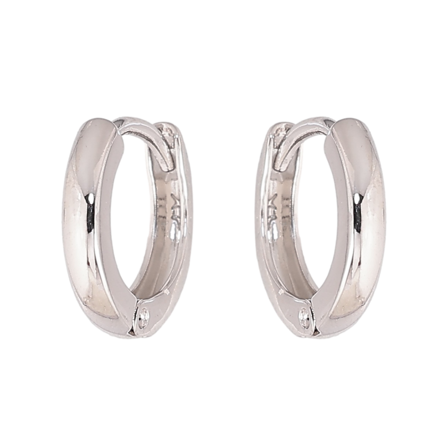 Сережки Xuping колір Родій колечка "Класика, шир. 2мм" ø 12мм фото №1 Сережки Xuping колір Родій колечка "Класика, шир. 2мм" ø 12мм фото №1