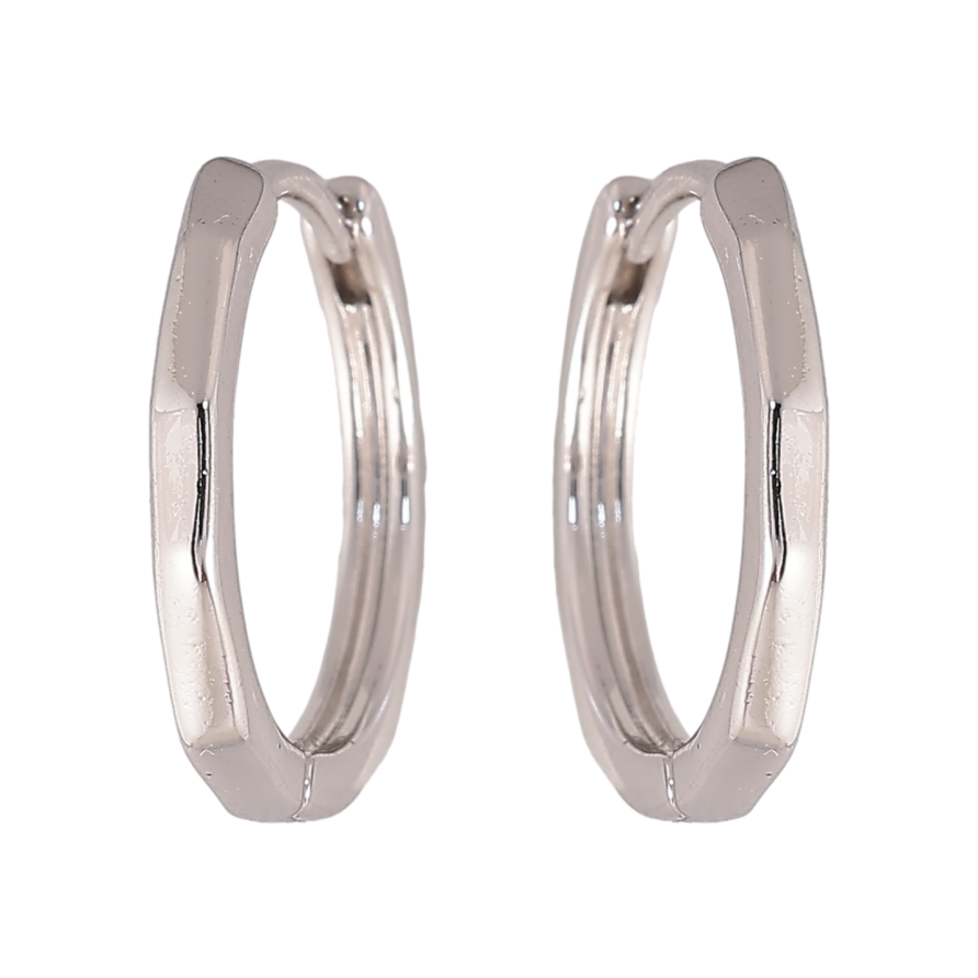 Сережки Xuping колір Родій колечка "Декоративні" фото №1 Сережки Xuping колір Родій колечка "Декоративні" фото №1