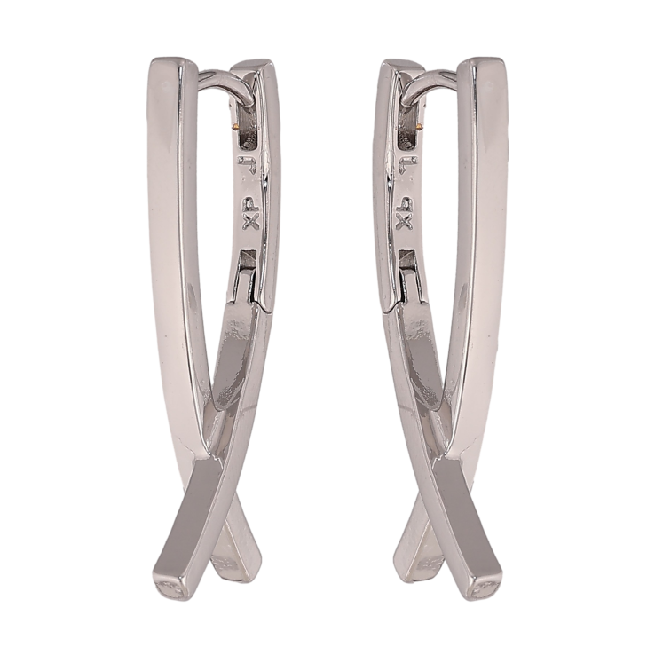 Сережки Xuping колір Родій колечка "Декоративний візерунок" фото №20 Сережки Xuping колір Родій колечка "Декоративний візерунок" фото №20