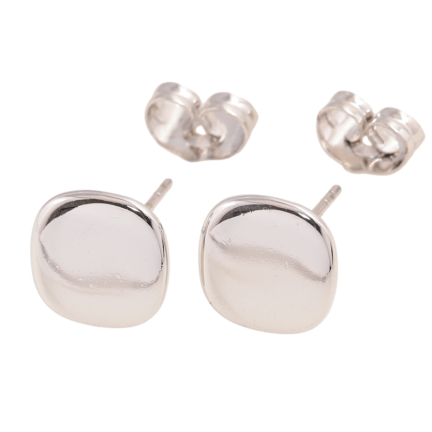 Серьги Xuping цвет Родий пусеты "Декоративные" 10х10мм фото №1 Серьги Xuping цвет Родий пусеты "Декоративные" 10х10мм фото №1