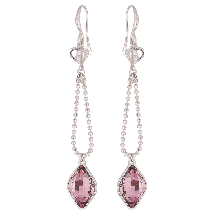 Сережки Xuping колір Родій з кристалами Swarovski французький замок "Ланцюжок з кристалом Amethyst" фото №17 Сережки Xuping колір Родій з кристалами Swarovski французький замок "Ланцюжок з кристалом Amethyst" фото №17