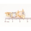 Сережки Xuping колір позолота 18K + родій англійський замок візерунок з кристалами фото №2