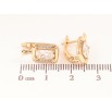 Серьги Xuping цвет позолота 18K английский замок узор с кристаллами фото №2