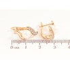 Серьги Xuping цвет позолота 18K английский замок узор с жемчужинами фото №2