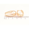 Серьги Xuping цвет позолота 18K английский замок узор с жемчужинами фото №2