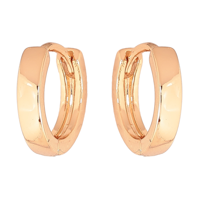 Сережки Xuping колір позолота 18К колечка класика , шир. 3мм ø 13мм фото №6